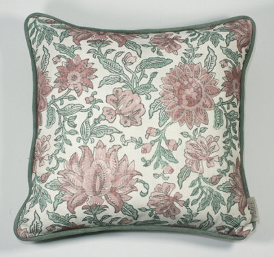 Esselle Home Nima Floral Rose/sage Cushion - image 1