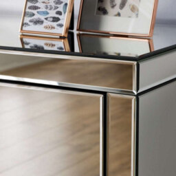 Birlea Seville 5 Drawer Narrow Chest Mirrored - thumbnail 7