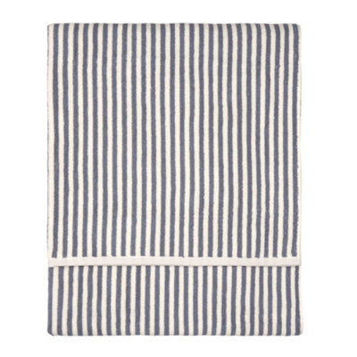Yard Hebden Striped 100% Cotton Bath Towel, Mineral Blue, 70 X 130Cm - image 1