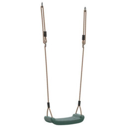 Berkfield Outdoor Swing Seat For Kids Single With Adjustable Rope Green - thumbnail 6