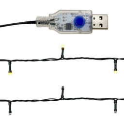 Berkfield Modern Christmas Garland With Led Lights 20 M Blue - thumbnail 6