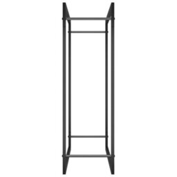 Vidaxl Firewood Rack Matt Black 80X28X86 Cm Steel Firewood Racks - thumbnail 4