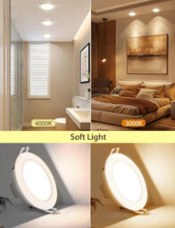 Aigostar Ip65 Bathroom Lights, 4.8W 560Lm Led Recessed Ceiling Lights 4000K, Pack Of 6 - thumbnail 9