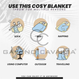 Gc Gaveno Cavailia New Leopard Skin Throw 150X200 Grey Warm & Cosy Super Comfy Blanket - thumbnail 4