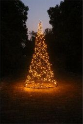 Xmas Haus All Surface 2.5M 720 Gold Led Tree - 10% Twinkle - thumbnail 3