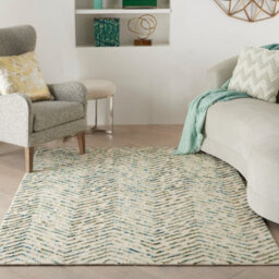 Colorado Clr02 Ivory Green Wool Rug By Nourison-160Cm X 221Cm - thumbnail 2