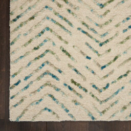 Colorado Clr02 Ivory Green Wool Rug By Nourison-160Cm X 221Cm - thumbnail 7