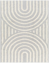 Livabliss Rodos-Modern Grey White Soft Plush Pile Living Bedroom Rug 200 X 275 Cm Easy Care, Non Shedding - thumbnail 1