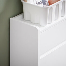 Sobuy Fsr169-W, Slim Shoe Cabinet Storage Unit 4 Flip Drawers And 2 Drawers Shoe Cupboard Shoe Rack Hallway Organiser, White - thumbnail 9