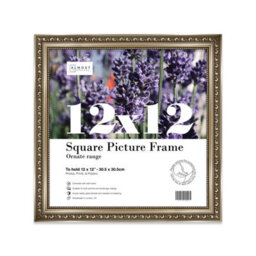 12X12 Gunmetal  Ornate Picture Frame (30.5 X 30.5Cm) Poster, Photo, Artwork, Gallery Wall Or Print - thumbnail 1