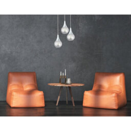Luminosa Lighting Luminosa Lacrima Cluster Pendant Ceiling Light Silver Transparent Glass Shade 3X E27 - thumbnail 3