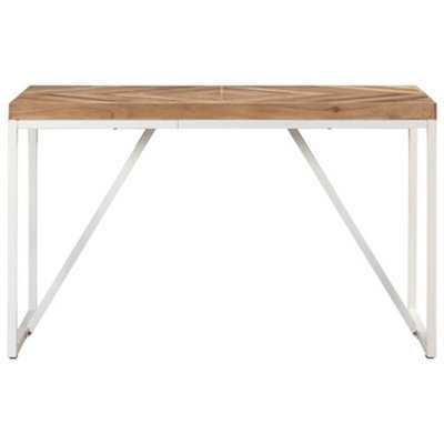 Berkfield Industrial Dining Table 120X60X76 Cm Solid Acacia And Mango Wood - image 1