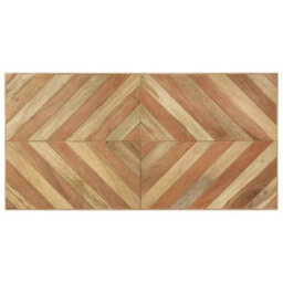 Berkfield Industrial Dining Table 120X60X76 Cm Solid Acacia And Mango Wood - thumbnail 4