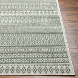 Livabliss Eagean Global Green Ivory Indoor & Outdoor Rug 160 X 230 Cm Easy To Clean, Perfect For Balcony Or Dining Room - thumbnail 3