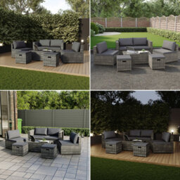 Lassic Garden Vida Islay 6 Seater Grey Outdoor Ukfr Rattan Furniture Set - Fully Assembled - thumbnail 9