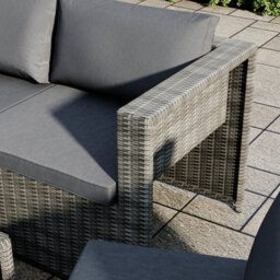 Lassic Garden Vida Islay 6 Seater Grey Outdoor Ukfr Rattan Furniture Set - Fully Assembled - thumbnail 8