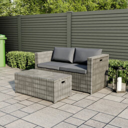 Lassic Garden Vida Islay 6 Seater Grey Outdoor Ukfr Rattan Furniture Set - Fully Assembled - thumbnail 7