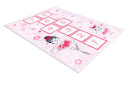 RugsX Junior 51828.802 Washing Carpet Hopscotch, Ballerina For Children Anti-Slip - 200X290 Cm - thumbnail 3