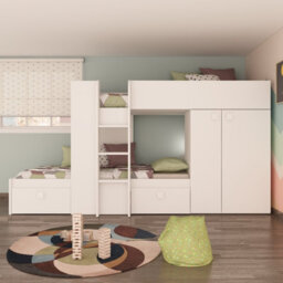 Trasman Barca Bunkbed (All White) - thumbnail 3
