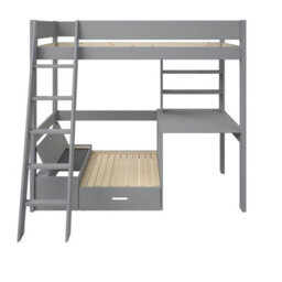 Estella Grey - High With Desk/futon (Black Futon) - thumbnail 4