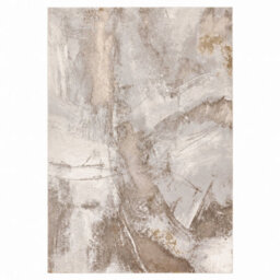 Underfoot Abstract Rug Beige Modern High Low Pile Living Room Bedroom Indoor - thumbnail 2