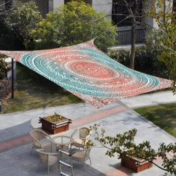 Pink 1.5X1.5M Rectangular Shade Sail 95% Uv Protection - thumbnail 4