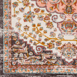 Livabliss Ankara-Vintage Pink Yellow Traditional Boho Living Dining Bedroom Rug 120 X 170 Cm Easy Care, Non Shedding - thumbnail 7