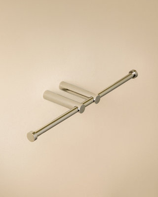 Cosmic Toilet Roll Holder, Gloss Stainless Steel, Wall-Mounted. Collection Architect S+ - image 1
