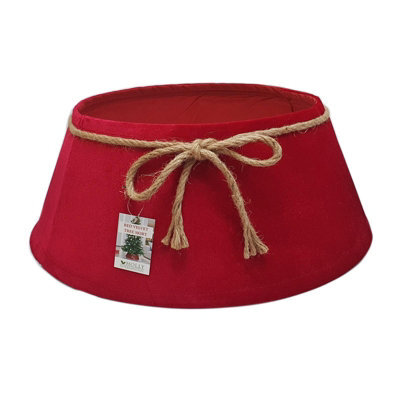 Holly International Velvet Tree Skirt Ruby Red - 56Cm - image 1