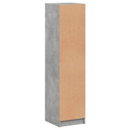 Berkfield Highboard With Glass Door Concrete Grey 35X37X142 Cm - thumbnail 8