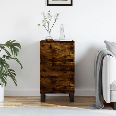 Berkfield Sideboard Smoked Oak 40X35X70 Cm Engineered Wood - image 1