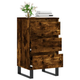 Berkfield Sideboard Smoked Oak 40X35X70 Cm Engineered Wood - thumbnail 4