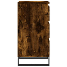 Berkfield Sideboard Smoked Oak 40X35X70 Cm Engineered Wood - thumbnail 7