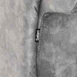 Beliani Right-Hand Chaise Longue Lattes Ii Velvet Grey With Cushion - thumbnail 7