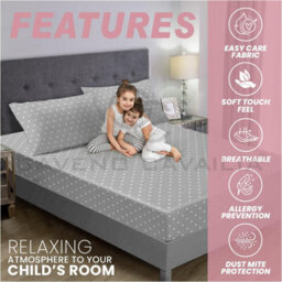 Gc Gaveno Cavailia Animal Printed Sloth Fitted Sheet Double Polka Dot Bed Sheet Set With Pillowcase - thumbnail 2