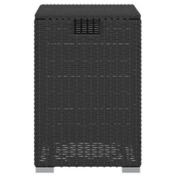 Vidaxl Propane Tank Cover Table Black 40X40X60 Cm Poly Rattan - thumbnail 5