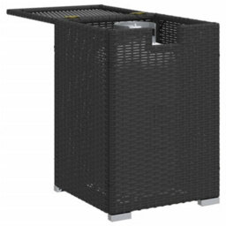 Vidaxl Propane Tank Cover Table Black 40X40X60 Cm Poly Rattan - thumbnail 4