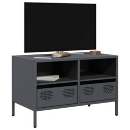 Berkfield Tv Cabinet Anthracite 68X39X43.5 Cm Cold-Rolled Steel