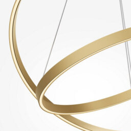 Luminosa Lighting Luminosa Rim Led Pendant Ceiling Light Brass 3000-4000K Dimmable - thumbnail 2