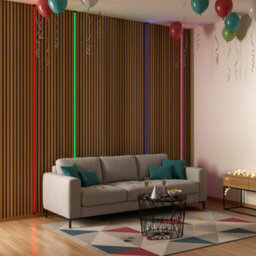 Darkmatters Led Lighting For Slat Wall Panels Bundle - Party Room - thumbnail 7