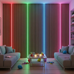 Darkmatters Led Lighting For Slat Wall Panels Bundle - Party Room - thumbnail 4