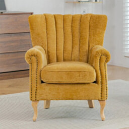Armchair Accent Chair Upholstered Lounge Chair Curved - thumbnail 5