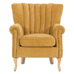 Armchair Accent Chair Upholstered Lounge Chair Curved - thumbnail 4