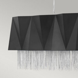 Luminosa Lighting Elstead Zuma 6 Light Pendant, Satin Black, Silver, E27 - thumbnail 2