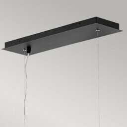 Luminosa Lighting Elstead Zuma 6 Light Pendant, Satin Black, Silver, E27 - thumbnail 4