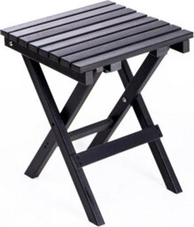 Garden Gear Hdpe Folding Side Table Outdoor Portable Garden Drink Snack Table Dark Grey Durable Lightweight Weather Resistant - thumbnail 3
