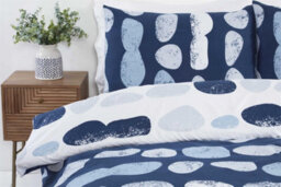Rapport Truro Pebbles Duvet Cover Set Reversible Bedding 100% Easy Care Microfibre Polyester - thumbnail 2