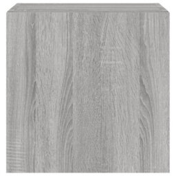 Berkfield Tv Wall Cabinet With Led Lights Grey Sonoma 40.5X35X40 Cm - thumbnail 9