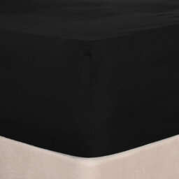 Ohs Microfibre Deep Fitted Sheet, Black - Superking - thumbnail 3