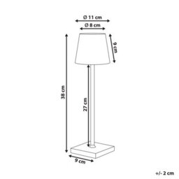 Wyld And Coco Luminalux Wireless Table Lamp Gold Usb-C Rechargeable, Portable Indoor Outdoor Lighting - thumbnail 3